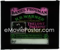 3t1261 LOST PARADISE glass slide 1914 H.B. Warner, co-written by Cecil B. DeMille's father Henry!