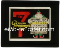 3t1276 PARAMOUNT WEEK glass slide 1924 7th annual event for theaters showing only Paramount films!