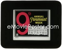 3t1277 PARAMOUNT WEEK glass slide 1926 9th annual event for theaters showing only Paramount films!