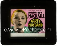 3t1278 PARTY HUSBAND glass slide 1931 pre-Code Dorothy Mackaill has marital problems, ultra rare!