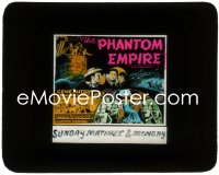 3t1279 PHANTOM EMPIRE glass slide 1935 cool Mascot sci-fi serial starring Gene Autry, ultra rare!