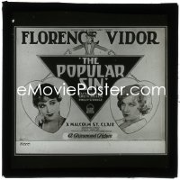 3t1280 POPULAR SIN glass slide 1926 Clive Brook in love with both Florence Vidor & Greta Nissen!