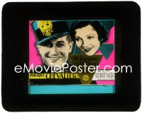 3t1291 SMILING LIEUTENANT glass slide 1931 Maurice Chevalier & Claudette Colbert, ultra rare!