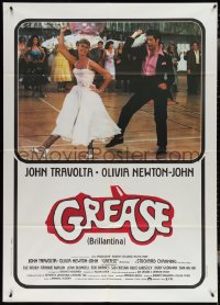 3t0082 GREASE Italian 1p 1978 John Travolta & Olivia Newton-John dancing, classic musical!