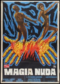 3t0106 MONDO MAGIC Italian 1p 1975 Magia Nuda, Spagnoli art of obligatory naked African natives!