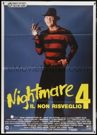 3t0110 NIGHTMARE ON ELM STREET 4 Italian 1p 1989 different image of Robert Englund as Freddy Krueger