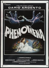 3t0118 PHENOMENA Italian 1p 1985 Dario Argento, best art of Jennifer Connelly by Sciotti!