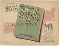 3t0614 BEAU GESTE TC 1926 Englishman Ronald Colman joins the French Foreign Legion, ultra rare!