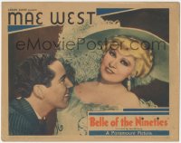 3t0648 BELLE OF THE NINETIES LC 1934 close up of sexy Mae West with smiling Roger Pryor, very rare!