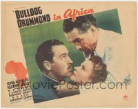 3t0616 BULLDOG DRUMMOND IN AFRICA TC 1938 c/u of J. Carrol Naish with John Howard & Heather Angel!