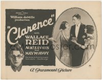 3t0619 CLARENCE TC 1922 Wallace Reid, Agnes Ayres, May McAvoy, from Booth Tarkington play, rare!