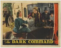 3t0664 DARK COMMAND LC 1940 John Wayne & Gabby Hayes on stagecoach smile at pretty Claire Trevor!