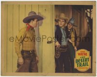 3t0665 DESERT TRAIL LC R1939 cowboy John Wayne about to get ambushed by bad guys!