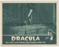 3t0670 DRACULA LC R1947 great image of caped vampire Bela Lugosi leaning over coffin, rare!