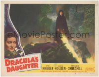 3t0671 DRACULA'S DAUGHTER LC #3 R1949 Gloria Holden stands over man about to be burned on pyre!