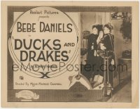 3t0629 DUCKS & DRAKES TC 1921 great image of pretty Bebe Daniels standing against mirror, rare!