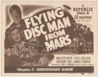 3t0631 FLYING DISC MAN FROM MARS chapter 7 TC 1950 Republic sci-fi serial, Descending Doom!