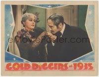 3t0683 GOLD DIGGERS OF 1935 LC 1935 Adolphe Menjou kisses Alice Brady's hand while staring at her!