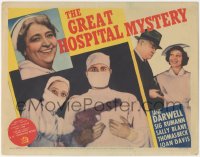 3t0633 GREAT HOSPITAL MYSTERY TC 1937 cool image of Jane Darwell with doctor & nurse at gunpoint!