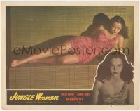 3t0696 JUNGLE WOMAN LC #2 R1948 full-length sexy Acquanetta has the flesh of beauty & soul of Satan!