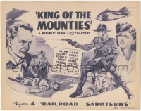 3t0634 KING OF THE MOUNTIES chapter 4 TC 1942 Allan Lane in WWII Republic serial, Railroad Saboteurs!