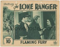 3t0703 LONE RANGER chapter 10 LC 1938 the masked hero's first serial version, Flaming Fury!