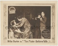 3t0708 MAKE BELIEVE WIFE LC 1918 Billie Burke's rehearsal could be a little less violent, rare!