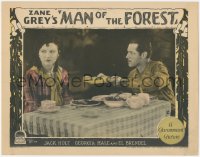 3t0710 MAN OF THE FOREST LC 1926 Georgia Hale ignores Jack Holt, who is offering her food, rare!