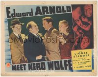 3t0713 MEET NERO WOLFE LC 1936 great close image of Edward Arnold in title role & Lionel Stander!