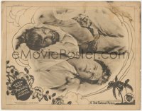 3t0723 PARADISE LC 1926 super close up of Milton Sills in death struggle with Noah Beery Sr., rare!