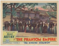 3t0725 PHANTOM EMPIRE chapter 1 LC 1935 Gene Autry waves to Junior Thunder Riders, ultra rare!