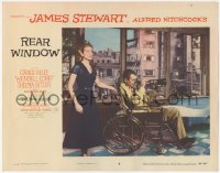 3t0730 REAR WINDOW LC #6 1954 Alfred Hitchcock, great image of Grace Kelly & James Stewart w/lens!