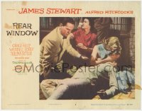 3t0731 REAR WINDOW LC #8 1954 Hitchcock, Corey, Ritter & Grace Kelly comfort fallen James Stewart!