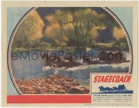 3t0741 STAGECOACH LC 1939 great image of stage crossing the river, John Ford classic, ultra rare!