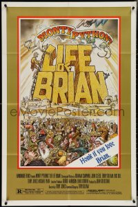 3t0912 LIFE OF BRIAN style B 1sh 1979 Monty Python, Stout art, Graham Chapman, honk if you love him!