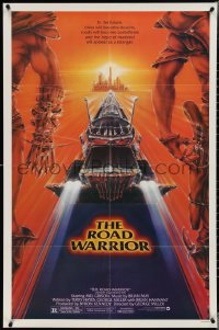 3t0919 MAD MAX 2: THE ROAD WARRIOR 1sh 1982 Mel Gibson in the title role, great art by Commander!