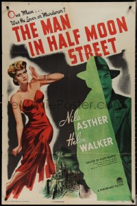 3t0922 MAN IN HALF MOON STREET 1sh 1944 120 year-old Nils Asther needs new glands to stay alive!