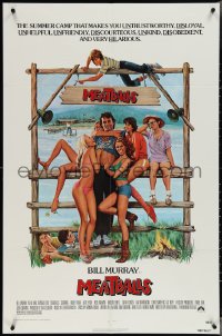 3t0926 MEATBALLS 1sh 1979 Ivan Reitman, Morgan Kane art of Bill Murray & sexy summer camp girls!