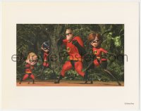 3t0279 INCREDIBLES 11x14 litho print 2004 Disney/Pixar animated sci-fi superhero family!