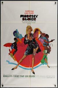 3t0931 MODESTY BLAISE 1sh 1966 Bob Peak art of sexiest female secret agent Monica Vitti!