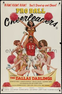 3t0969 PRO BALL CHEERLEADERS 1sh 1979 the Dallas Darlings, Raw! Raw! Raw! You'll Stand up and Cheer!