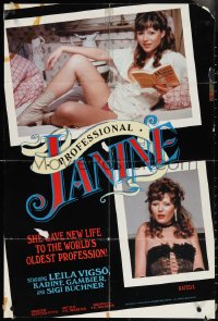 3t0970 PROFESSIONAL JANINE 24x36 1sh 1984 she gave new life to the world's oldest profession!