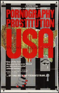 3t0971 PROSTITUTION PORNOGRAPHY USA 1sh 1971 oft times brutal but poignantly frank!