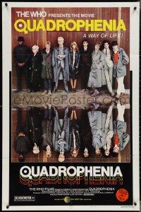 3t0975 QUADROPHENIA style B 1sh 1979 The Who, great image of Sting, English rock 'n' roll!