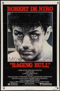 3t0979 RAGING BULL 1sh 1980 Hagio art of Robert De Niro, Martin Scorsese boxing classic!