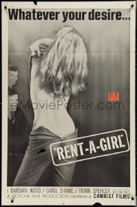 3t0983 RENT-A-GIRL 1sh 1965 Barbara Wood, Carol Nadine, whatever your desire!