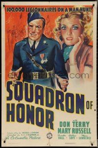 3t1022 SQUADRON OF HONOR 1sh 1938 Legionnaires blackmailed to kill a gun control bill, ultra rare!