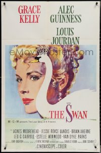 3t1035 SWAN 1sh 1956 wonderful close up artwork of beautiful Grace Kelly by Monet!