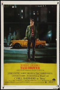 3t1038 TAXI DRIVER 1sh 1976 classic Peellaert art of Robert De Niro, directed by Martin Scorsese!