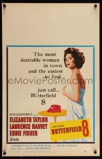 3t0157 BUTTERFIELD 8 WC 1960 callgirl Elizabeth Taylor is the most desirable and easiest to find!